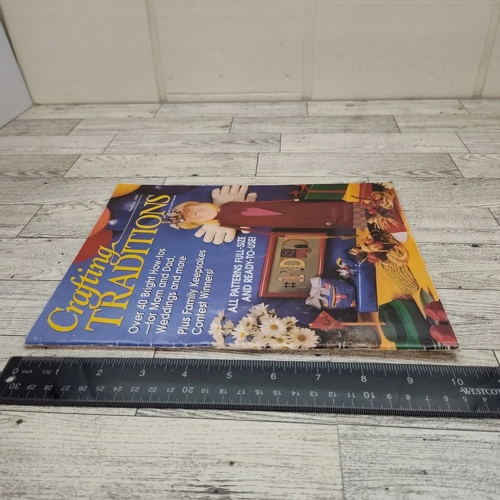 Crafting‎ Traditions May June 1999 Vintage Craft Magazine Patterns 90s Projects